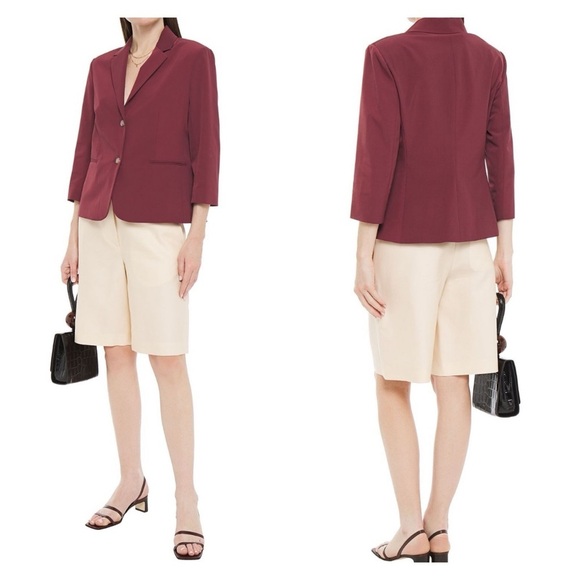 THE ROW Nopman Blazer Jacket Brick Red Maroon Size 4 Single Breasted Workwear - Picture 3 of 16